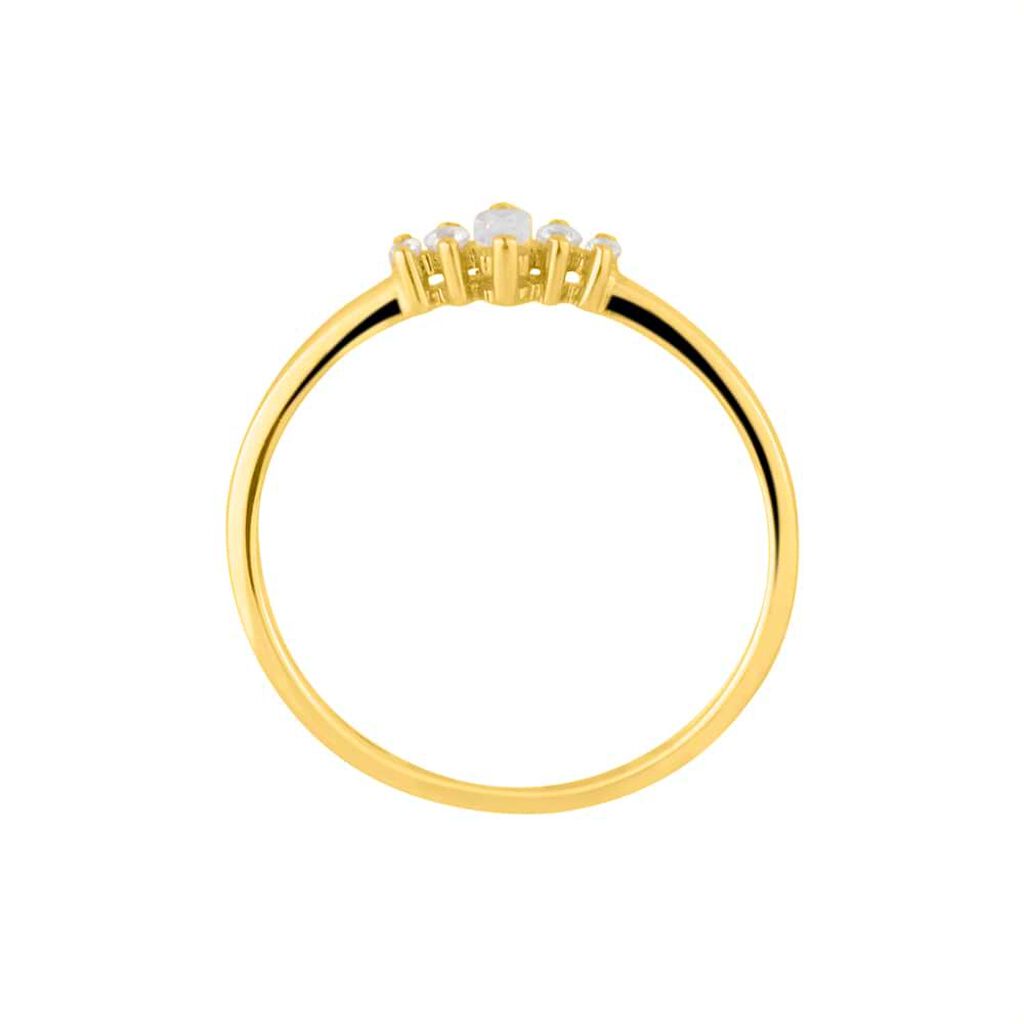 Anello Fantasia Claire Oro Giallo Cubic Zirconia