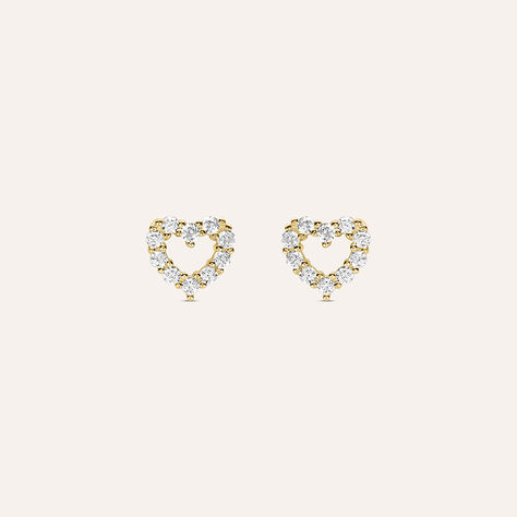 Orecchini Lobo Bon Ton Oro Giallo Cubic Zirconia - Orecchini a Lobo Donna | Stroili