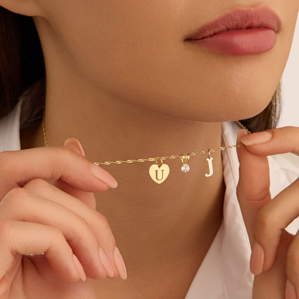 Pendente Poème Oro Bianco