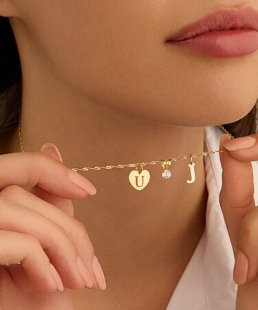 Pendente Po&egrave;me Oro Bianco