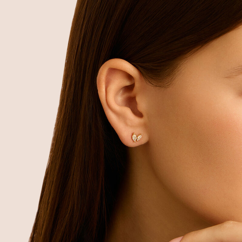 Orecchini Lobo Diamade Glam Oro Giallo Diamante Lab-Grown - Orecchini a Lobo Donna | Stroili