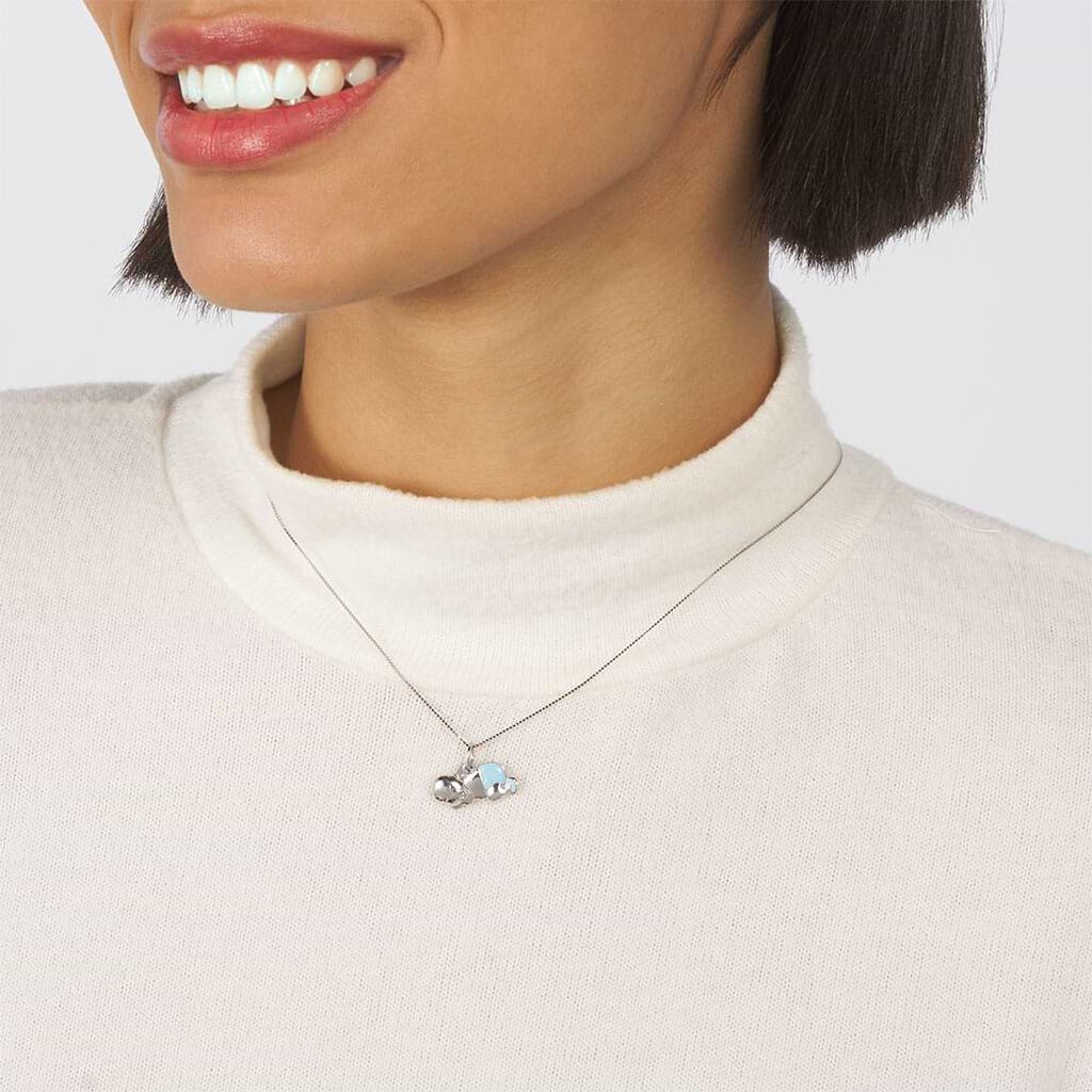 Pendente Love Beats Argento Rodiato - Ciondoli con Incisione Donna | Stroili