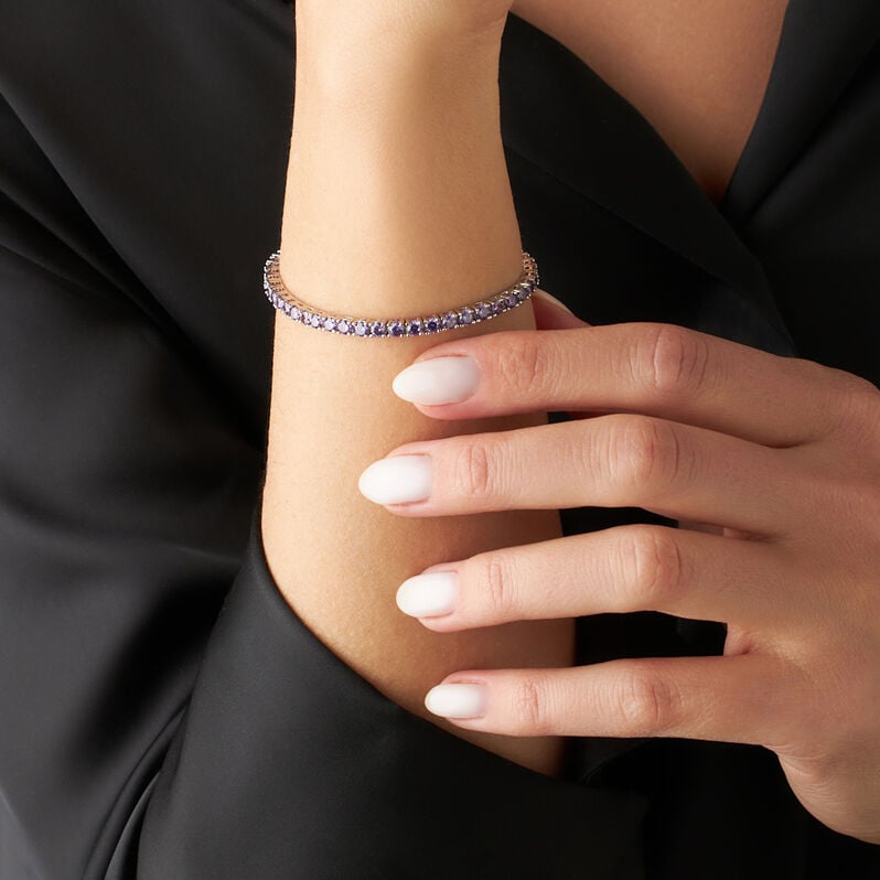 Bracciale Tennis Silver Rainbow Argento Rodiato Cubic Zirconia - Bracciali Tennis Donna | Stroili
