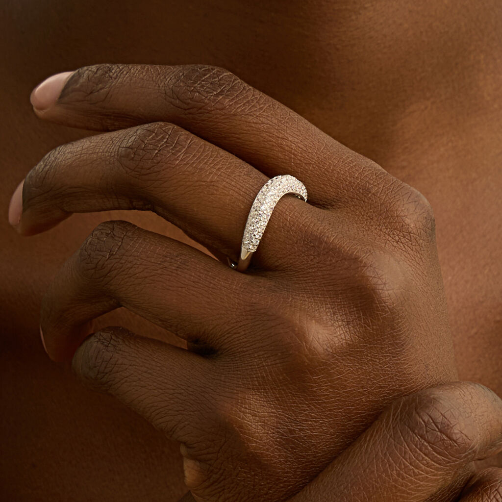 Anello Fantasia Silver Shine Argento Rodiato Cubic Zirconia