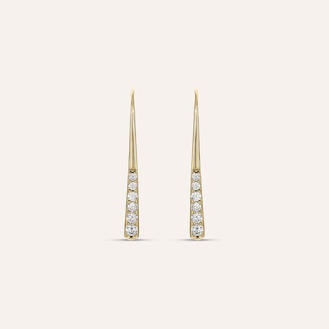 Orecchini Pendenti Golden Dreams Placcato Oro Giallo Cubic Zirconia - Orecchini Pendenti Donna | Stroili