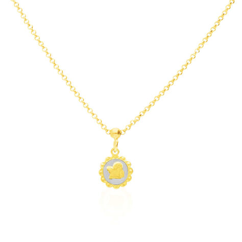 Collana in argento dorato con ciondolo Angelo - Collane Donna | Stroili