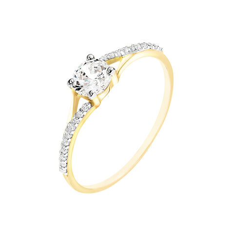 Anello Solitario Claire Oro Giallo Cubic Zirconia - Anelli con Pietre Donna | Stroili