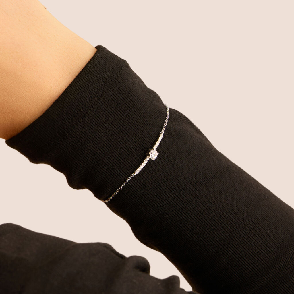 Bracciale Punto Luce Silver Elegance Argento Rodiato Cubic Zirconia - Bracciali Donna | Stroili