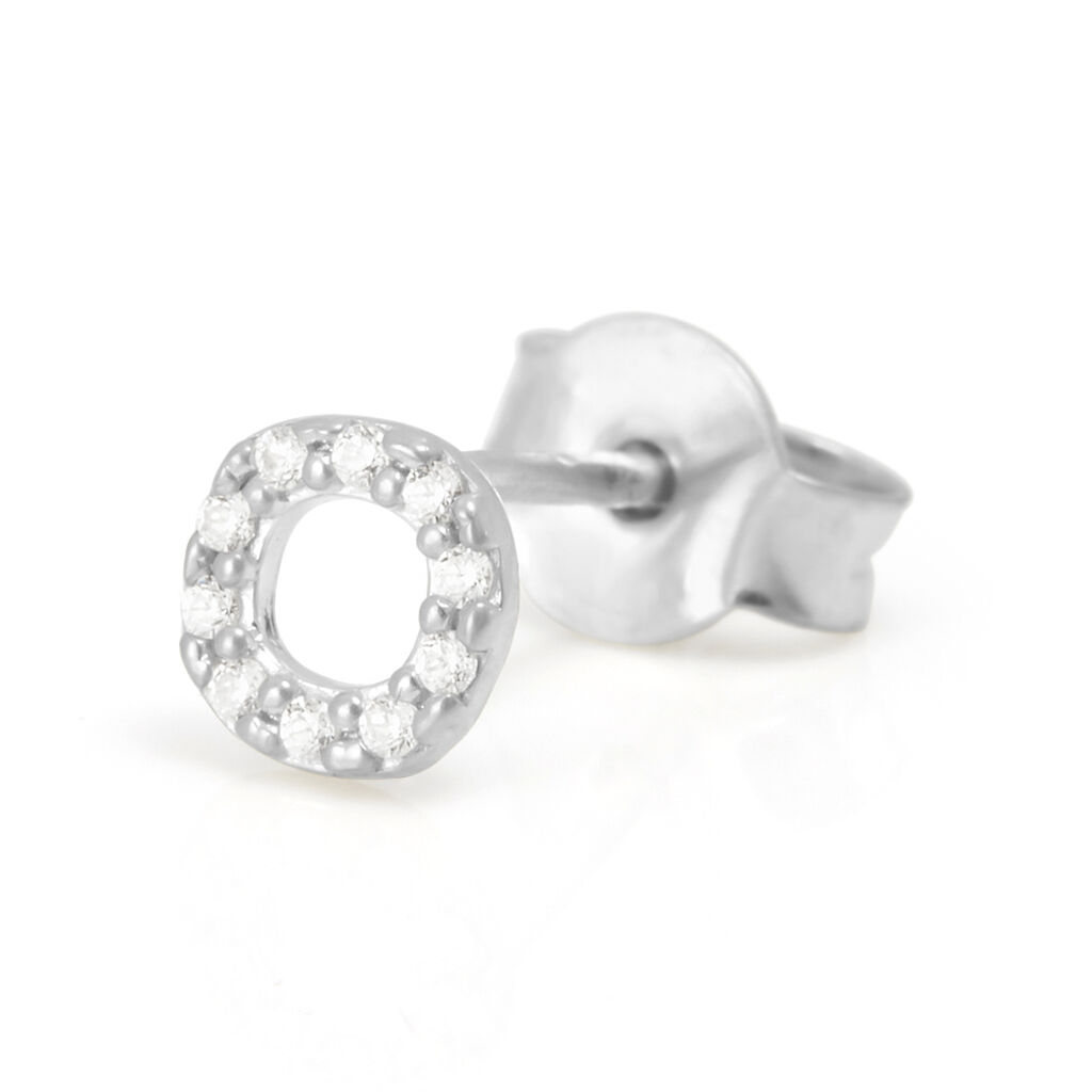 Mono Orecchino Lobo Silver Moments Argento Rodiato Cubic Zirconia - Mono Orecchino Donna | Stroili