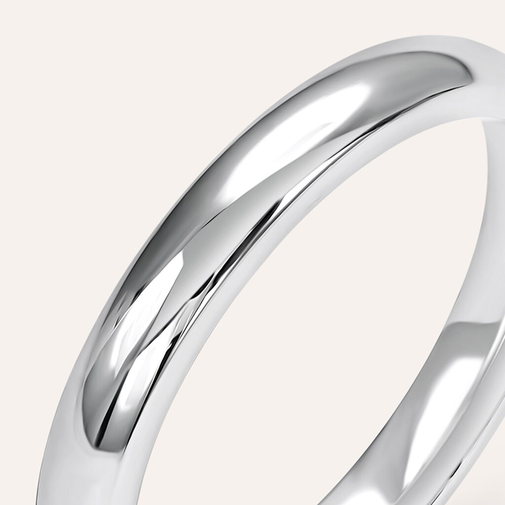 Fede Comoda 3 mm Oro Bianco