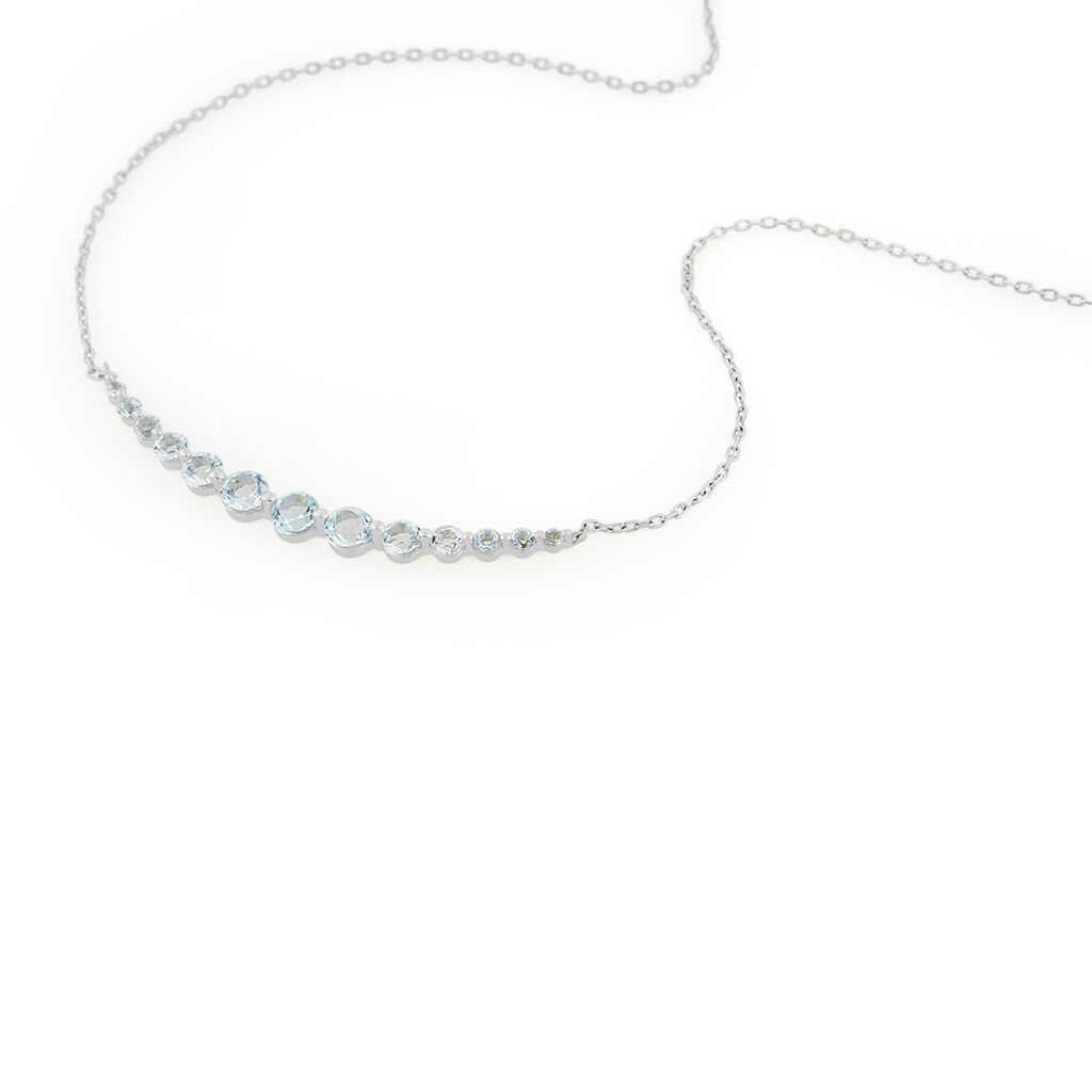 Collana Amélie Oro Bianco Topazio - Collane Donna | Stroili