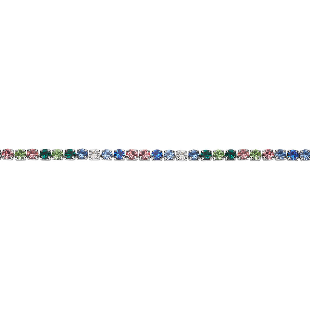 Bracciale Tennis Romantic Shine Metallo Cristallo - Bracciali Tennis Donna | Stroili