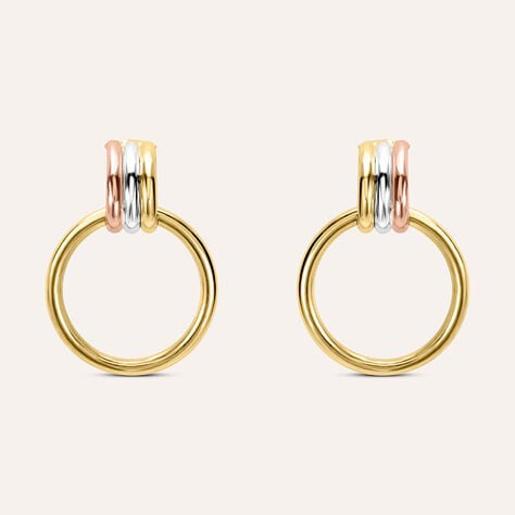 Orecchini Pendenti Gold Essence Oro Tricolore - Orecchini Pendenti Donna | Stroili