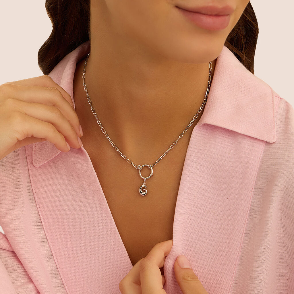 Pendente Love Beats Argento Rodiato