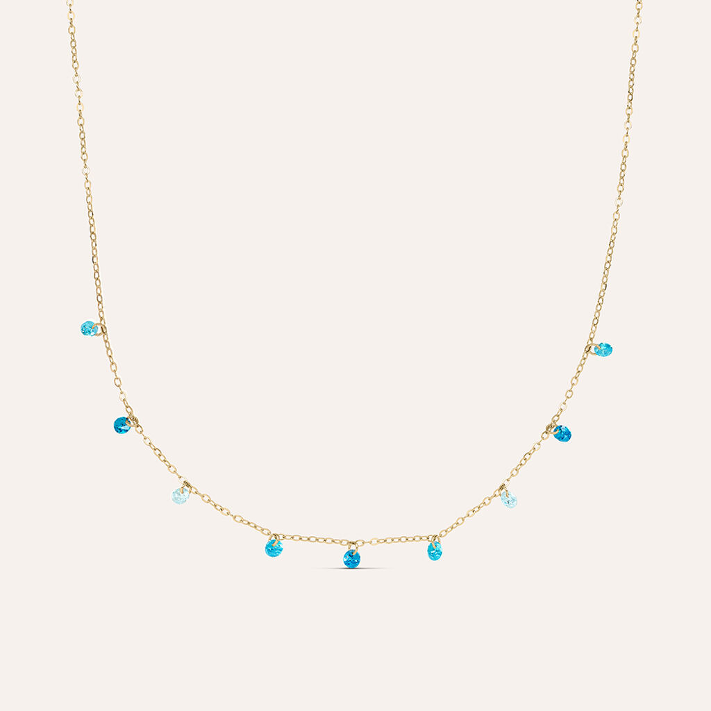 Collana Multi Punto Luce Golden Dream Placcato Oro Giallo Cubic Zirconia