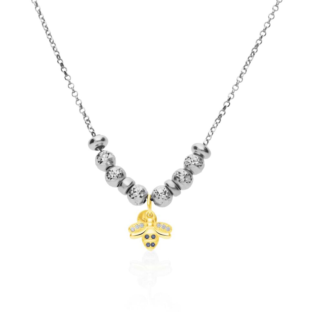 Pendente Love Beats Argento Dorato Cubic Zirconia - Ciondoli Donna | Stroili