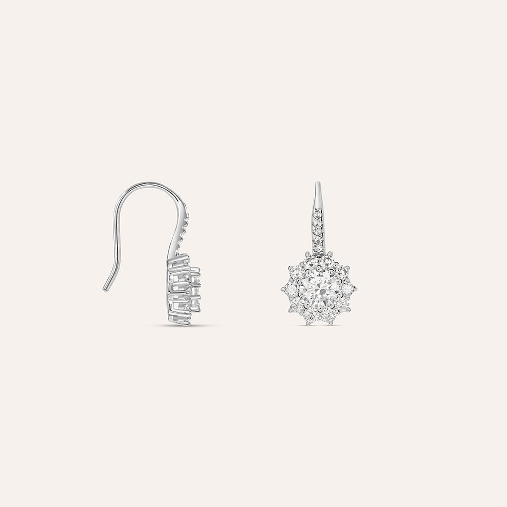 Orecchini Pendenti Silver Elegance Argento Bianco Cubic Zirconia - Orecchini Pendenti Donna | Stroili