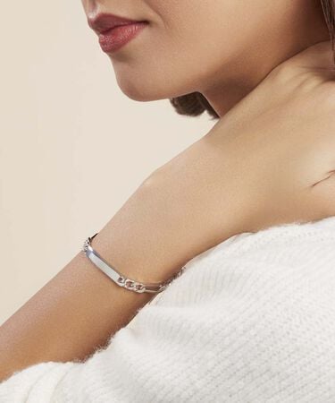 Bracciale Catena Gentleman Argento Rodiato