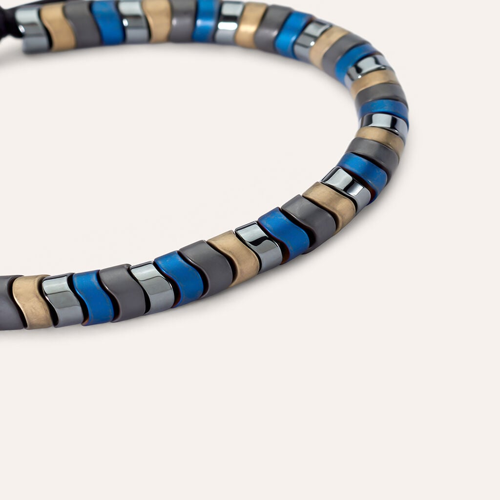 Bracciale Man Code Acciaio Nero
