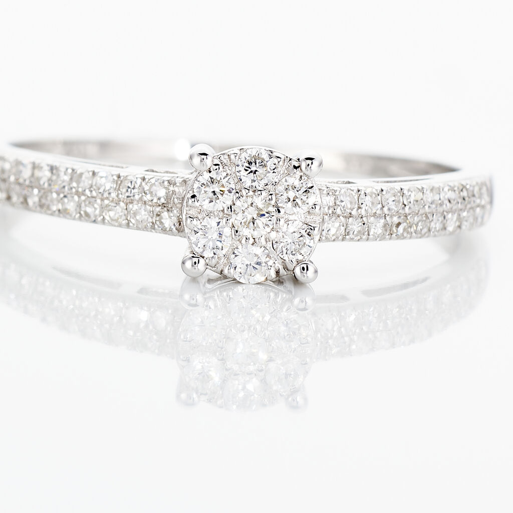 Anello Solitario Sophia Oro Bianco Diamante