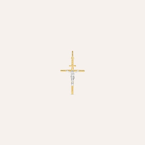 Pendente Holy Oro Bicolore - Ciondoli con Incisione Unisex | Stroili