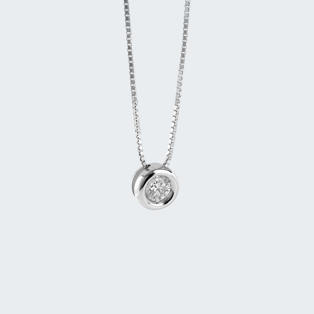 Collana Punto Luce Firmamenti Oro Bianco Diamante - Collane Punto Luce Donna | Stroili