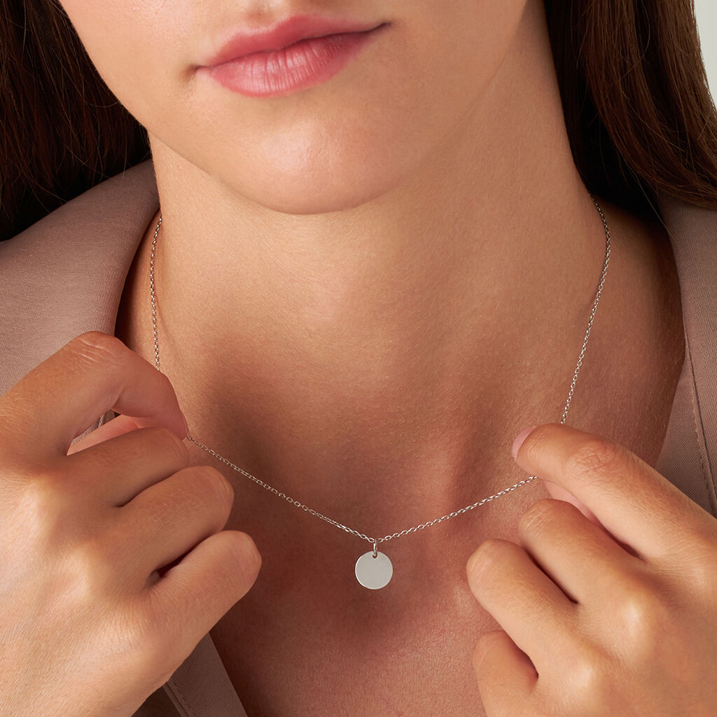 Pendente Poème Oro Bianco - Ciondoli con Incisione Donna | Stroili