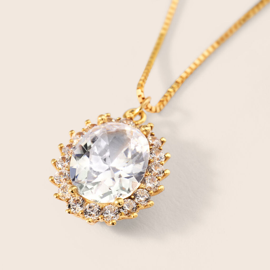 Collana Claire Oro Giallo Cubic Zirconia - Collane Donna | Stroili