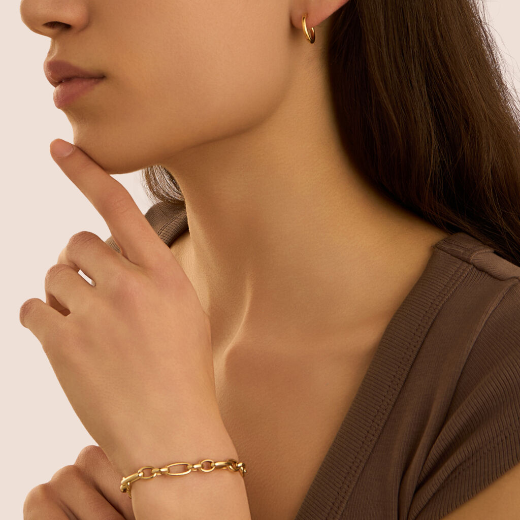 Orecchini A Cerchio Gold Essence Oro Giallo - Orecchini a Cerchio Donna | Stroili
