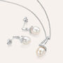 Collana Silver Pearls Argento Rodiato Cubic Zirconia