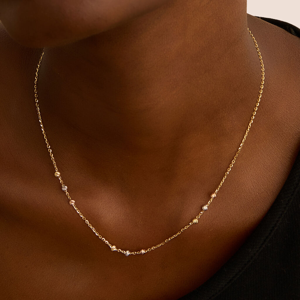 Collana Isabelle Oro Tricolore