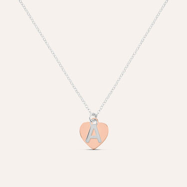 Collana Silver Collection Argento Bicolore Bianco / Rosa