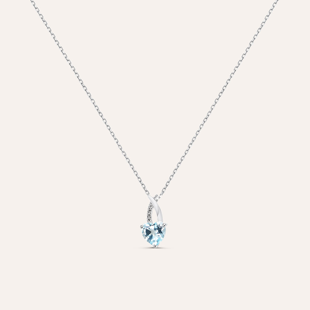 Collana Amélie Oro Bianco Topazio Cubic Zirconia - Collane Donna | Stroili