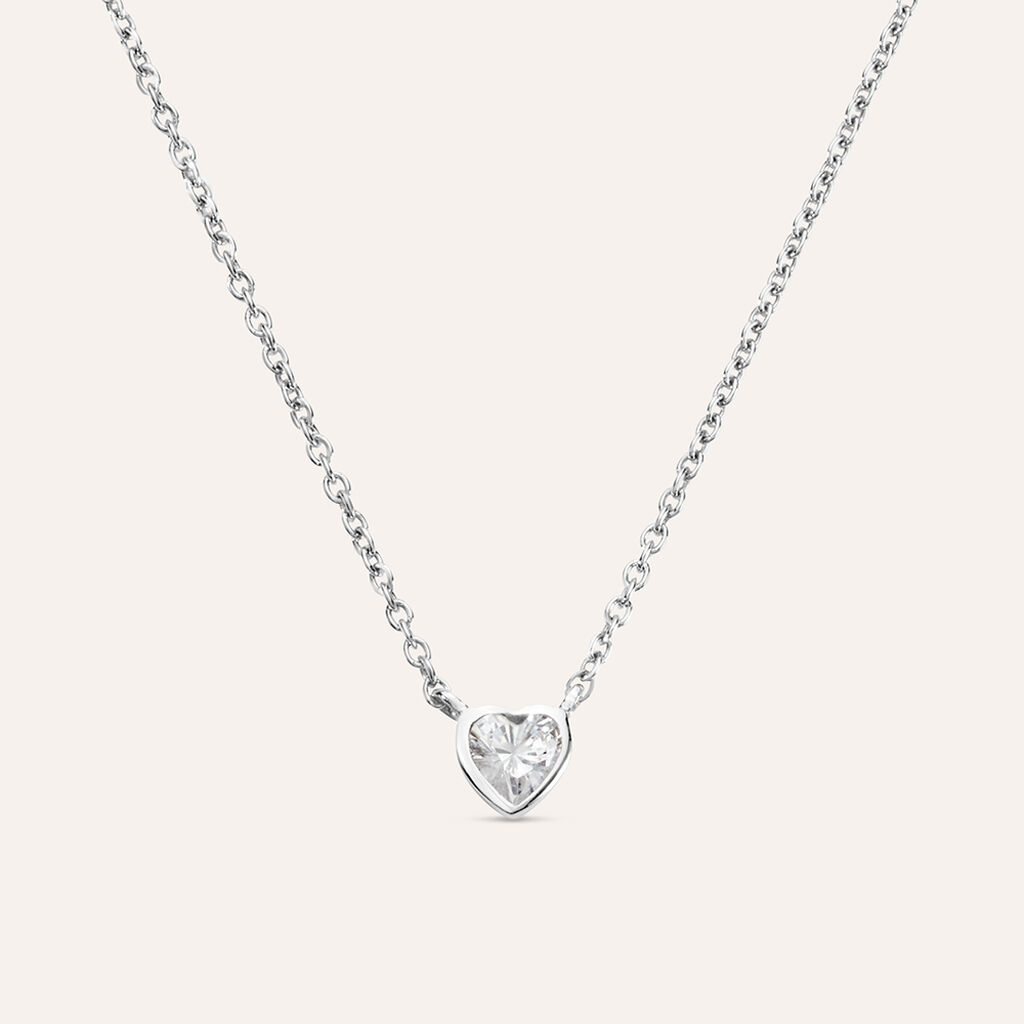 Collana Silver Baby Argento Rodiato Cubic Zirconia