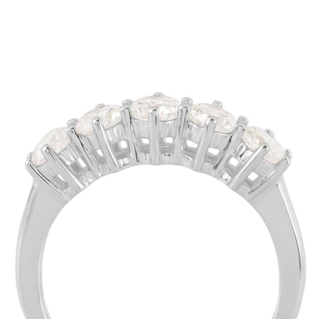 Anello Riviere Firmamenti Oro Bianco Diamante