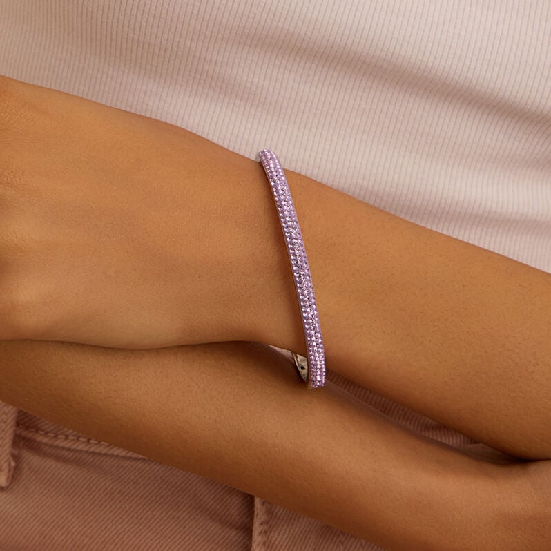 Bangle Aura Acciaio Cristallo - Bracciali Rigidi Donna | Stroili