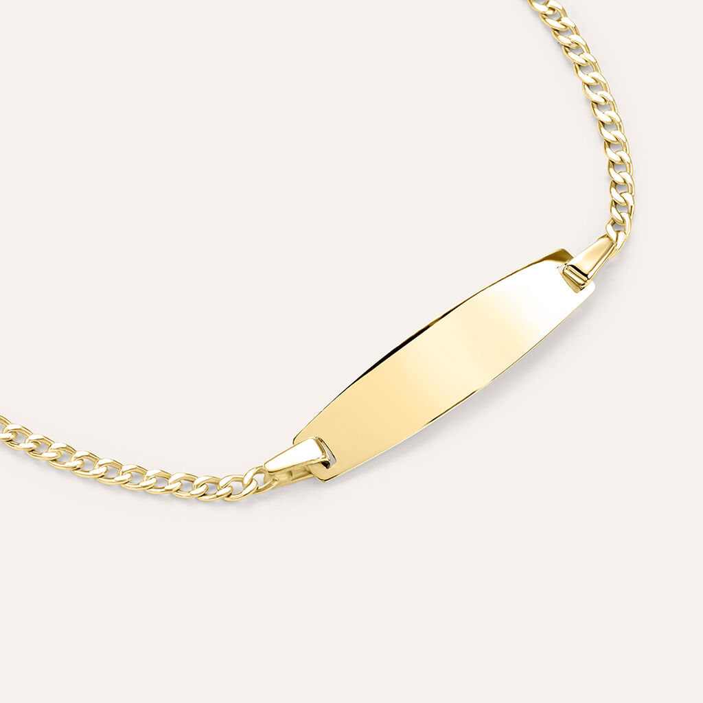 Bracciale Con Targhetta Religious Gold Oro Giallo - Bracciali Bambino | Stroili