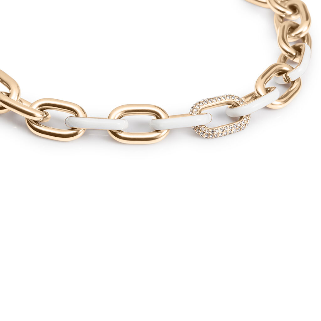 Catena Lady Sweet Acciaio Rosa Cristallo - Collane Catena Donna | Stroili