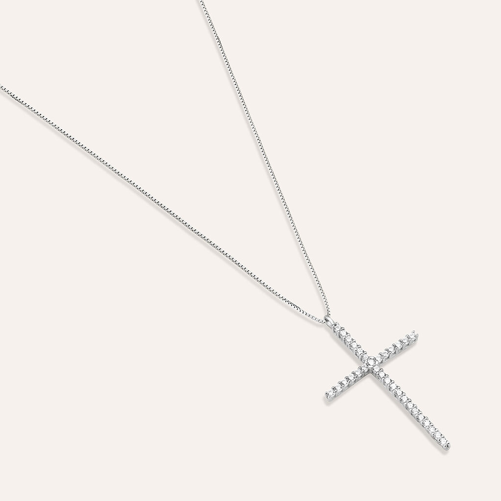 Collana Holy Oro Bianco Cubic Zirconia