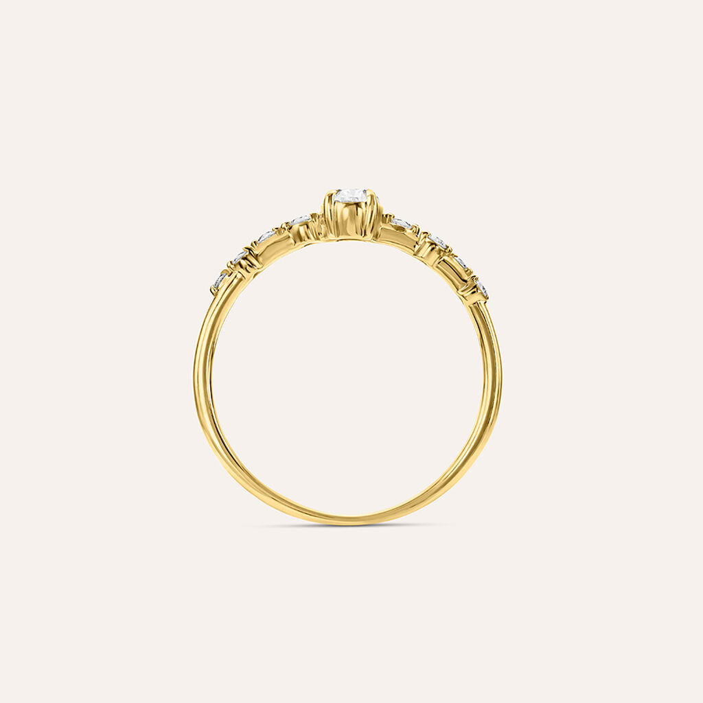Anello Fantasia Diamade Glam Oro Giallo Diamante Lab-Grown - Anelli con Pietre Donna | Stroili