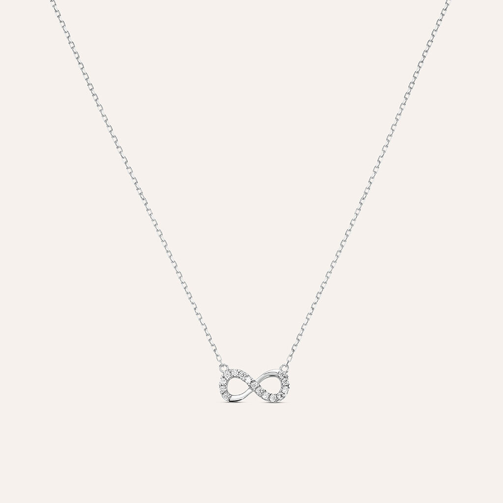 Collana Claire Oro Bianco Cubic Zirconia - Collane Donna | Stroili