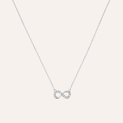 Collana Claire Oro Bianco Cubic Zirconia - Collane Donna | Stroili
