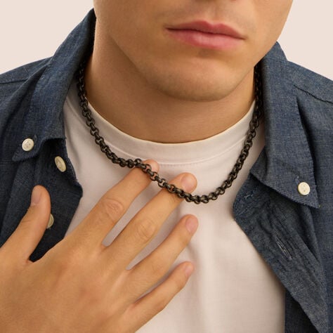 Catena Man Code Acciaio Bicolore - Collane Uomo | Stroili