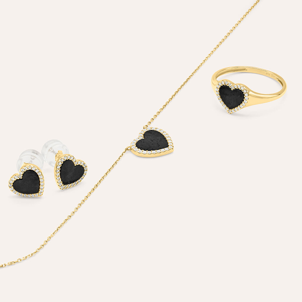 Orecchini Lobo Beverly Oro Giallo Onice Cubic Zirconia - Orecchini a Lobo Donna | Stroili