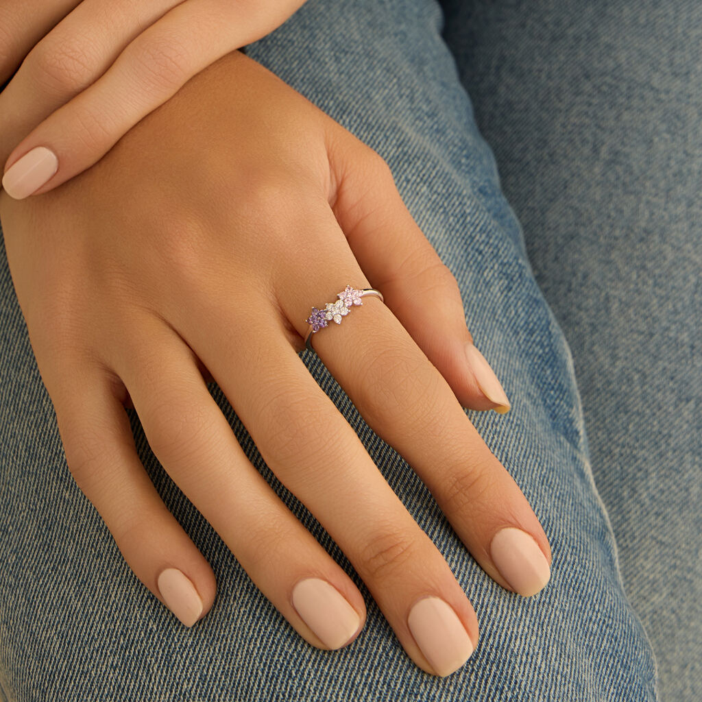 Anello Fantasia Silver Shine Argento Rodiato Cubic Zirconia