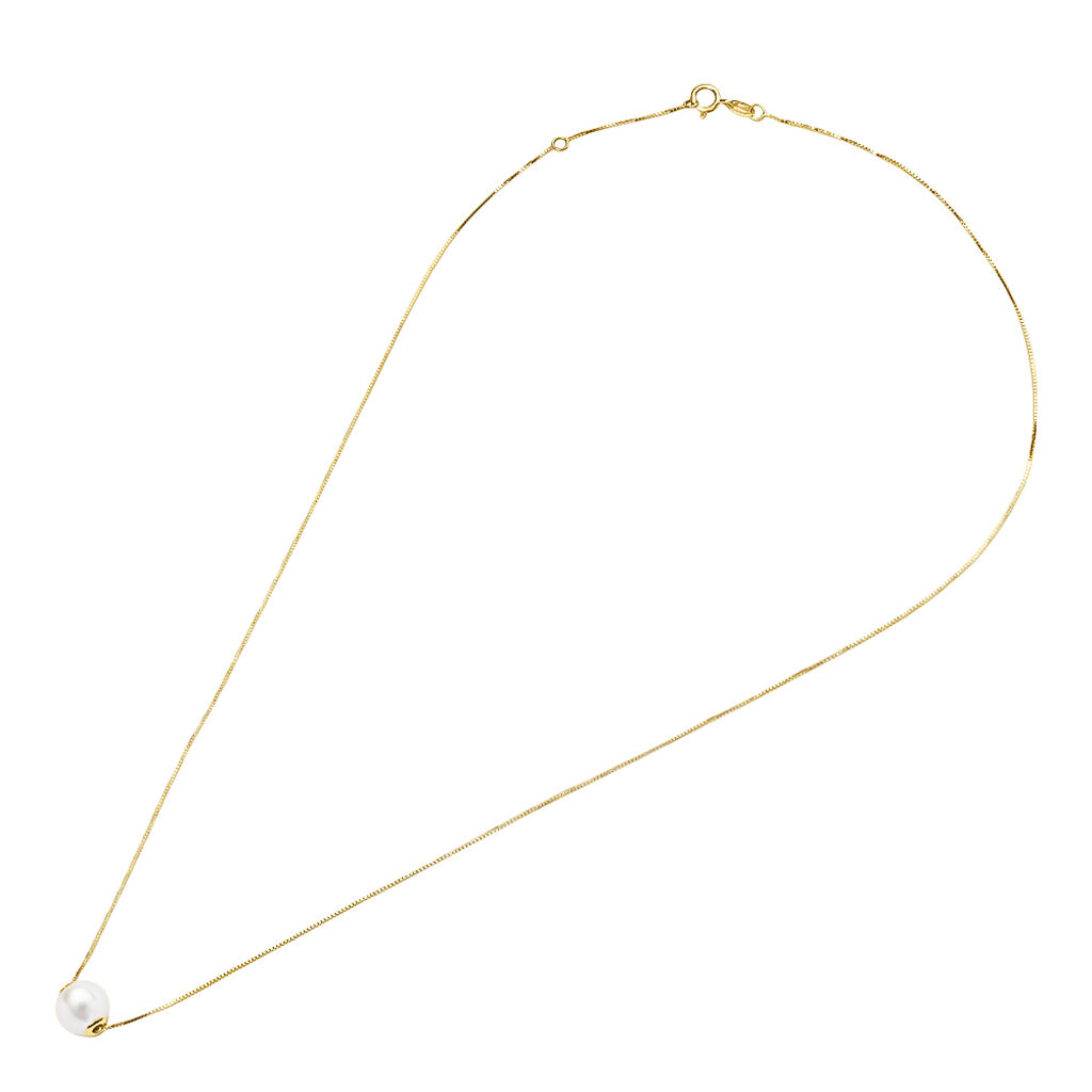 Collana Gabrielle Oro Giallo Perla D'Acqua Dolce - Collane Donna | Stroili