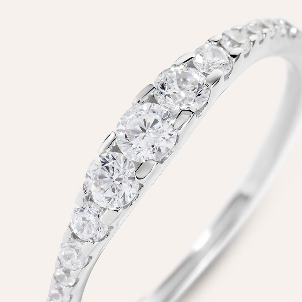 Anello Riviere Silver Elegance Argento Cubic Zirconia