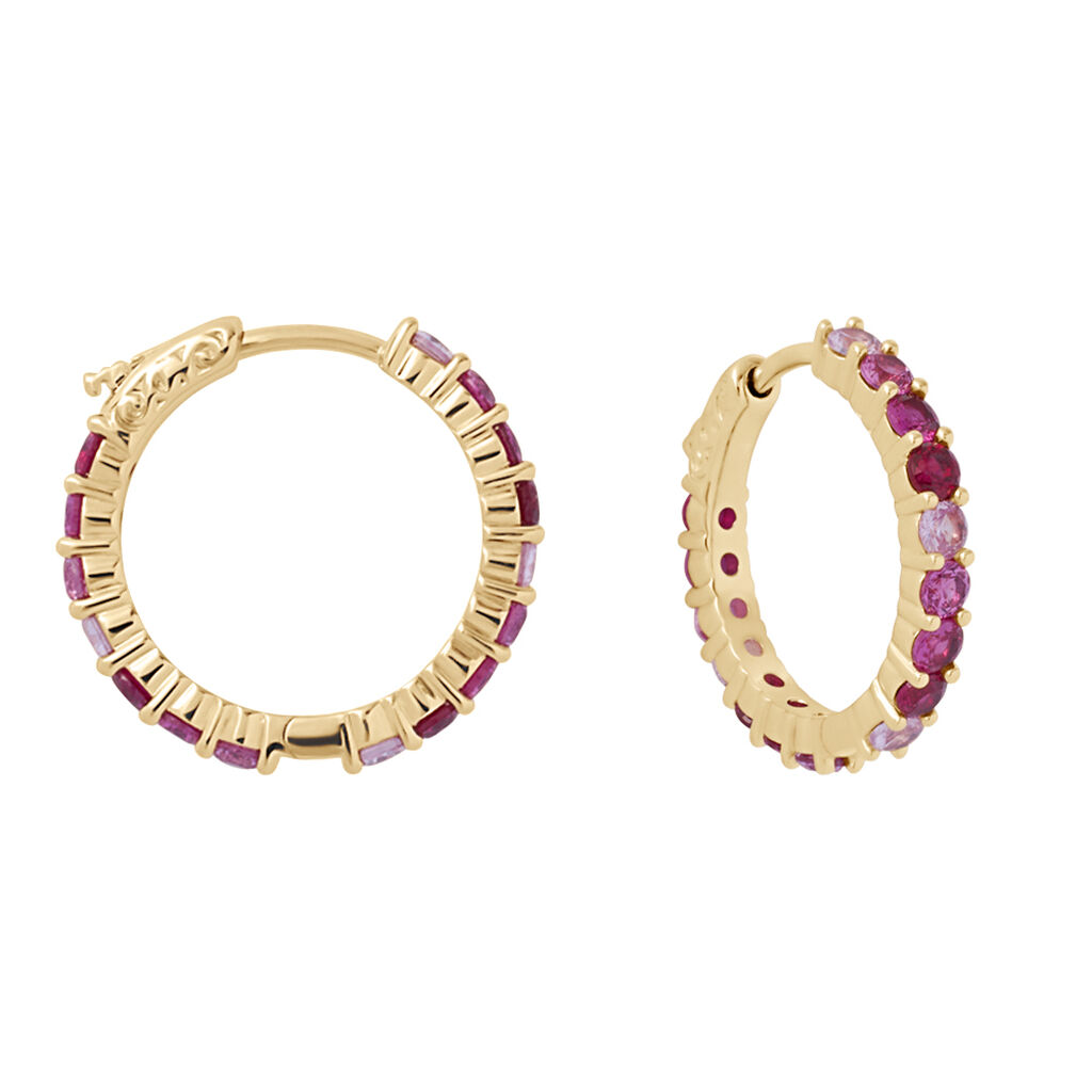 Orecchini A Cerchio Golden Dream Placcato Oro Giallo Cubic Zirconia - Orecchini a Cerchio Donna | Stroili
