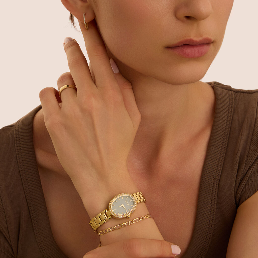 Orecchini A Cerchio Grace Oro Giallo Diamante