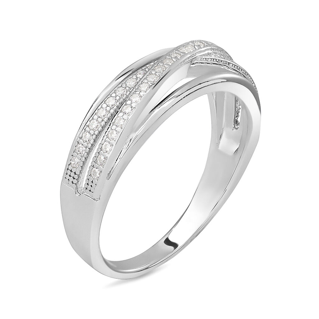 Anello Fantasia Silver Shine Argento Rodiato Cubic Zirconia - Anelli con Pietre Donna | Stroili